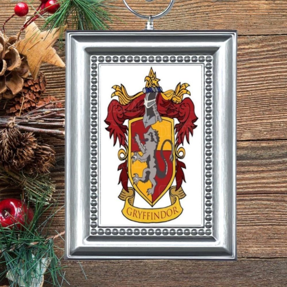 Harry Potter Hogwarts Gryffindor House Crest Christmas Tree Ornament